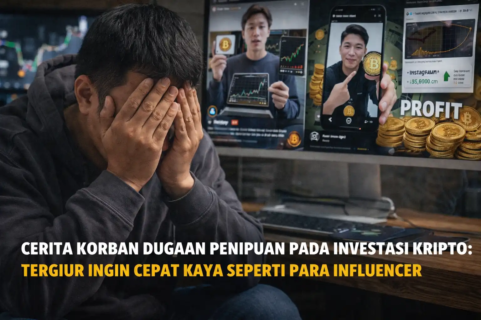 Read more about the article Cerita Korban Dugaan Penipuan Pada Investasi Kripto: Tergiur Ingin Cepat Kaya Seperti Para Influencer