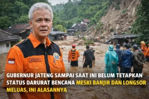 Read more about the article Gubernur Jawa Tengah Sampai Saat Ini Belum Tetapkan Status Darurat Bencana Meski Banjir dan Longsor Meluas, Ini Alasannya