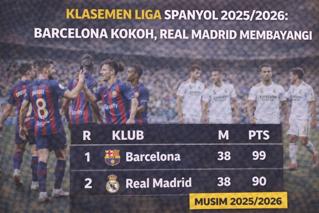 Klasemen Liga Spanyol 20252026 Barcelona Kokoh