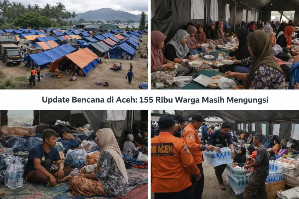 Update Bencana di Aceh 155 Ribu Warga Masih Mengungsi