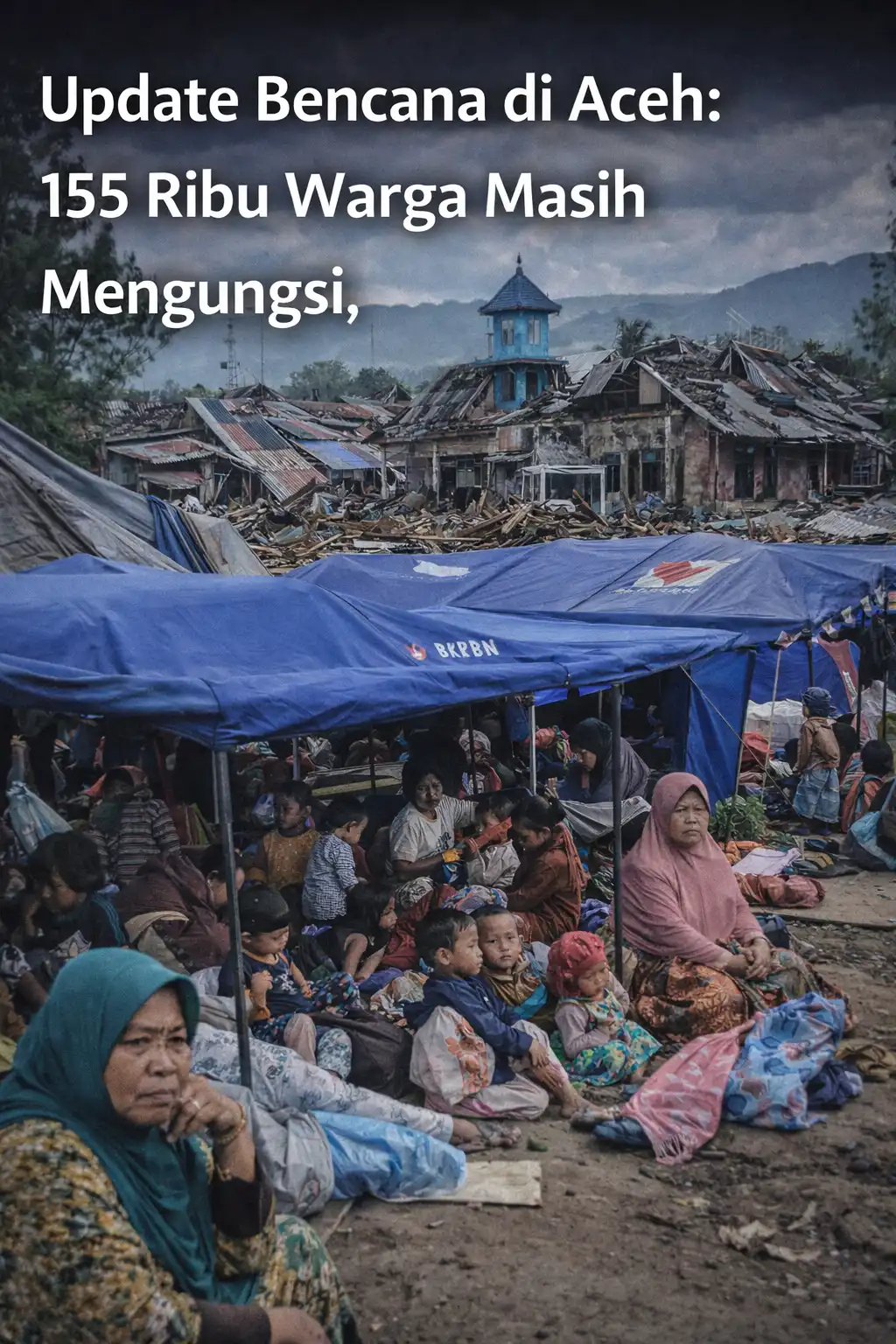 Read more about the article Update Bencana di Aceh: 155 Ribu Warga Masih Mengungsi, Pemerintah Pacu Pembangunan Huntara