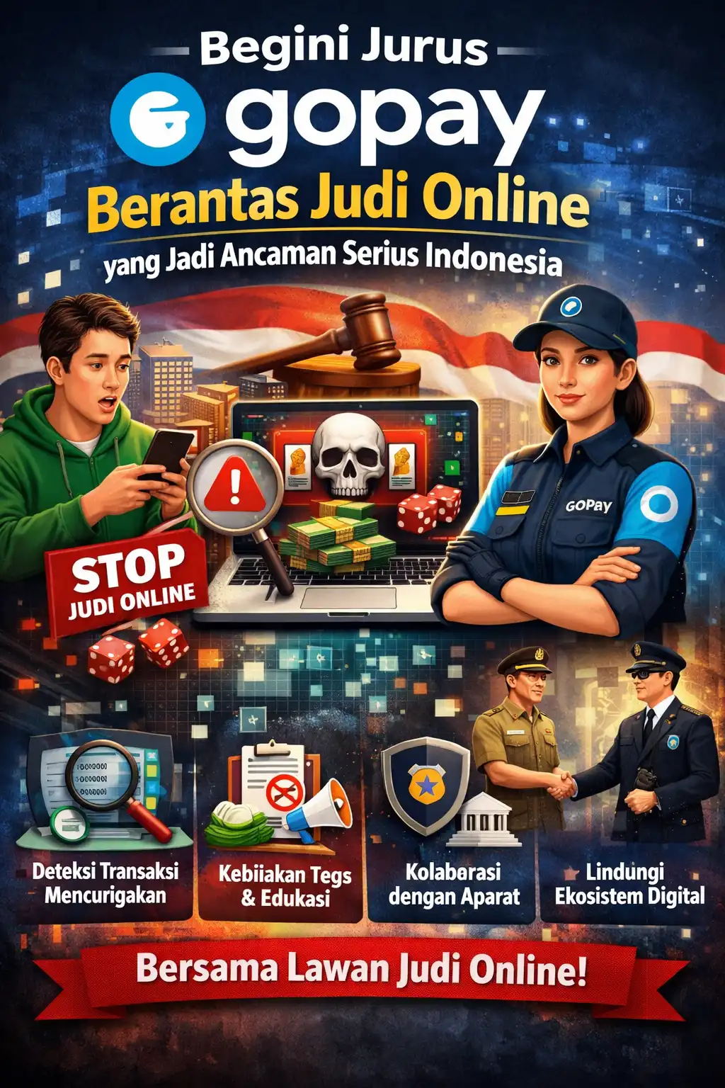 Read more about the article Beginilah Jurus Sistem GoPay Untuk Berantas Judi Online yang Jadi Ancaman Serius Indonesia